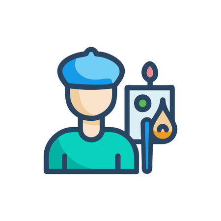 Artistic Artist Icon for Creative Expressionのイラスト素材