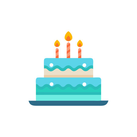 Charming Birthday Cake Icon for Events