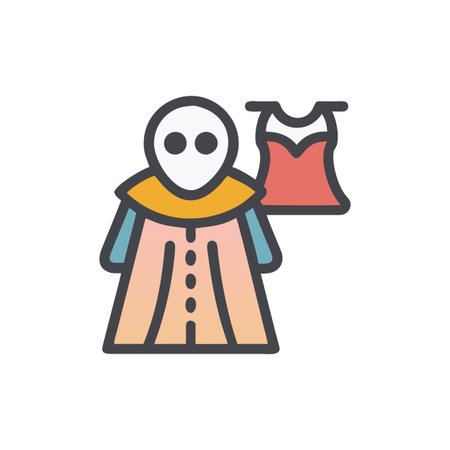 Theatrical Costume Icon for Creative Artsのイラスト素材
