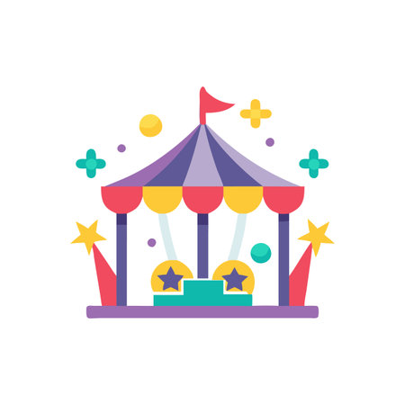 Charming Carnival Icon for Fun Eventsのイラスト素材