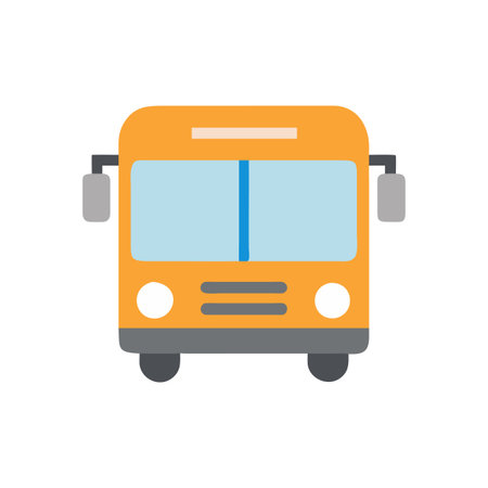 Charming Bus Icon for City Illustrations