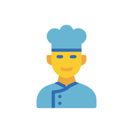Stylish Chef Icon for Culinary Creationsのイラスト素材