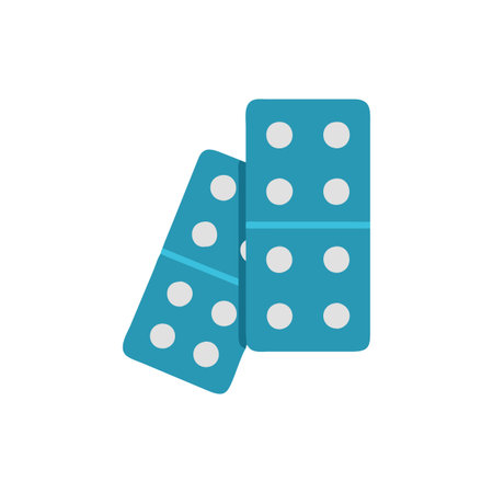 Colorful Dominoes Icon for Family Funのイラスト素材