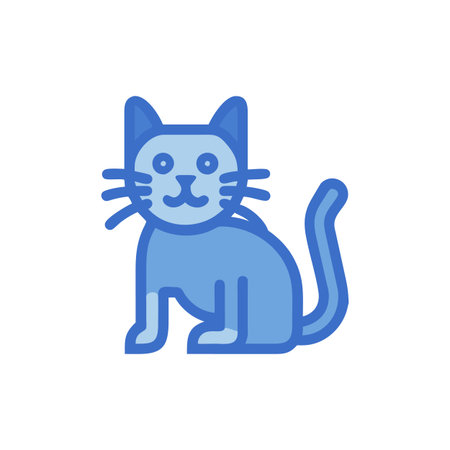 Stylish Cat Icon for Graphic Projectsのイラスト素材