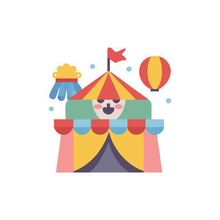 Vibrant Circus Icon for Family Fun