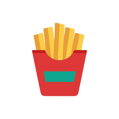 Delicious French Fries Icon for Snacks