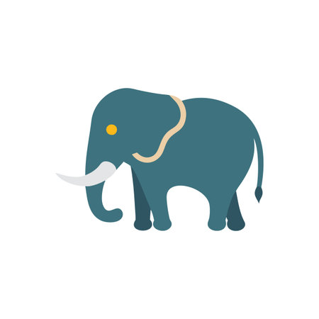 Stylish Elephant Icon for Creative Useのイラスト素材