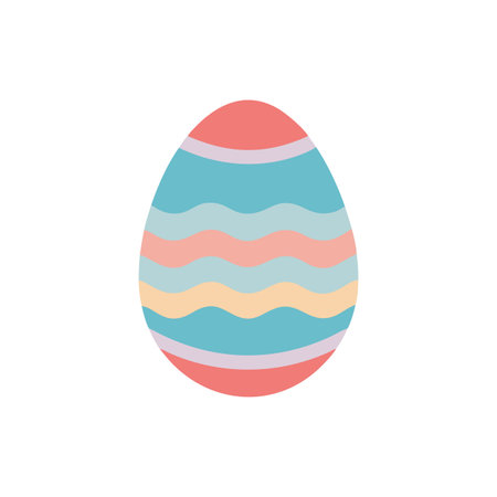 Colorful Easter Egg Icon for Celebrationsのイラスト素材