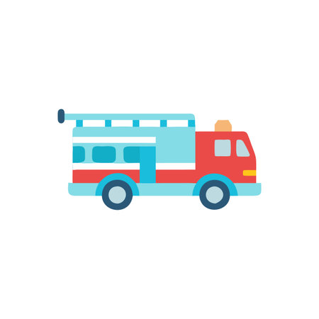 Dynamic Firetruck Icon for Rescue Operationsのイラスト素材