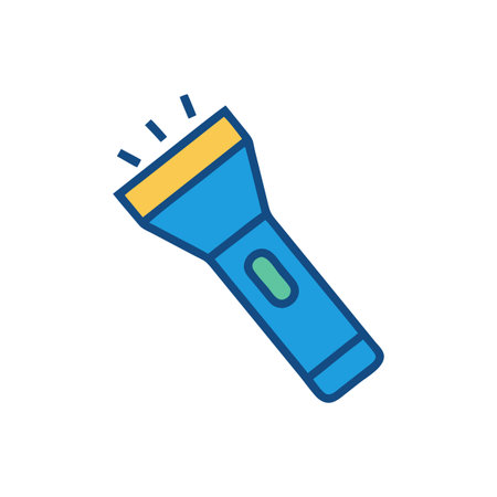 Simple Flashlight Icon for Emergencyのイラスト素材