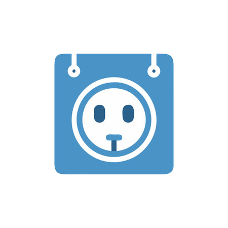 Stylish Electric Outlet Icon for Design