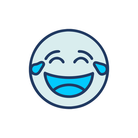 Vibrant Laughter Icon for Cheerful Designsのイラスト素材