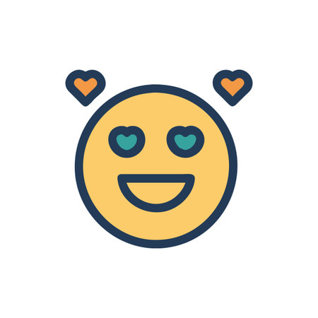 Charming Happiness Icon for Well-beingのイラスト素材