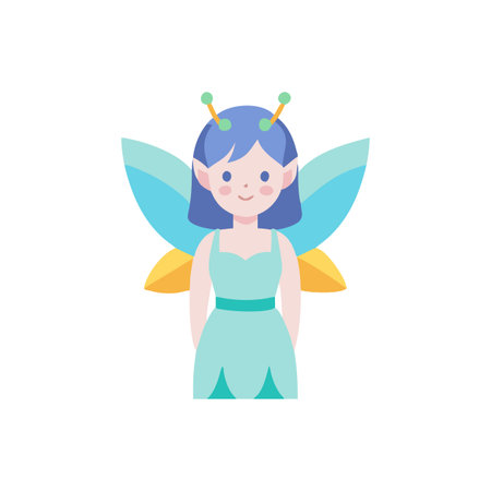 Colorful Fairy Icon for Imaginationのイラスト素材