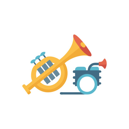 Creative Musical Instruments Icon for Performancesのイラスト素材
