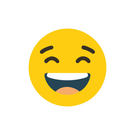 Fun Laughing Face Icon for Kids' Designsのイラスト素材