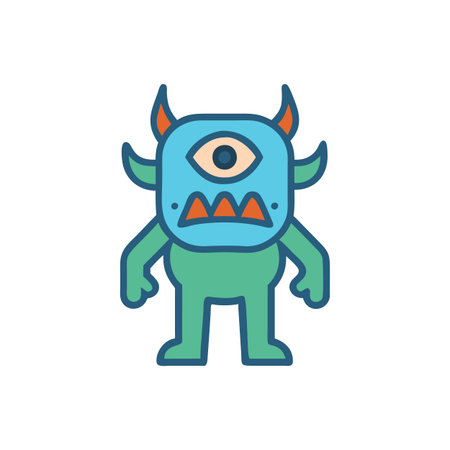 Charming Monster Icon for Whimsical Designs