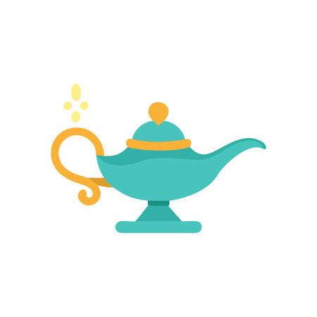 Elegant Magic Lamp Icon for Dreamy Themesのイラスト素材