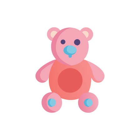 Cute Plush Toy Icon for Kids' Joyのイラスト素材