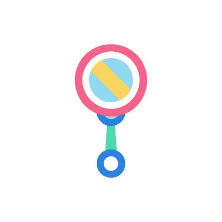 Cute Rattle Icon for Babiesのイラスト素材