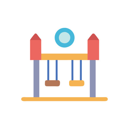 Whimsical Playground Icon for Joyful Playのイラスト素材