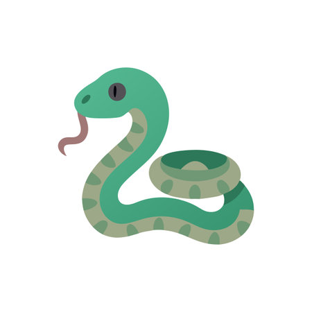 Stylish Snake Icon for Nature Loversのイラスト素材