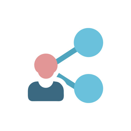 Colorful Sharing Icon for Togethernessのイラスト素材