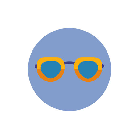 Playful Sunglasses Icon for Beach Funのイラスト素材