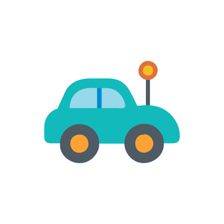 Charming Toy Car Icon for Fun Activitiesのイラスト素材