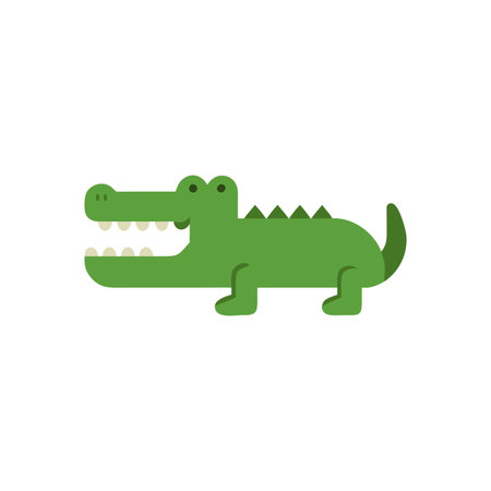Adventurous Crocodile Icon for Kids' Themesのイラスト素材