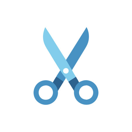 Stylish Scissors Icon for Creative Projectsのイラスト素材