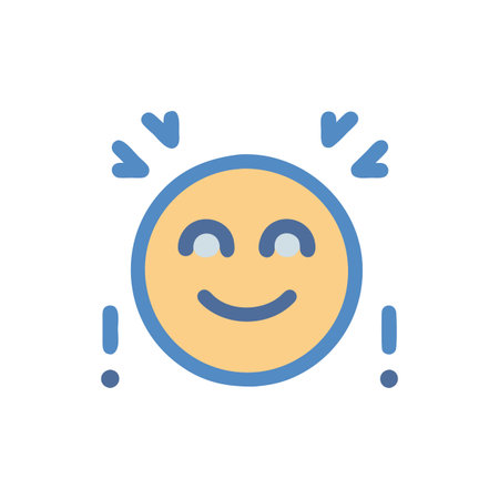 Bright Happiness Icon for Uplifting Themesのイラスト素材