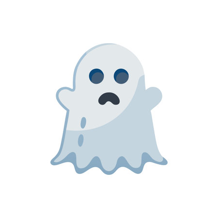 Spooky Ghost Icon for Halloween Themesのイラスト素材
