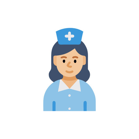 Professional Nurse Icon for Health and Wellnessのイラスト素材