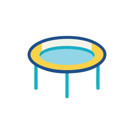 Charming Trampoline Icon for Family Funのイラスト素材