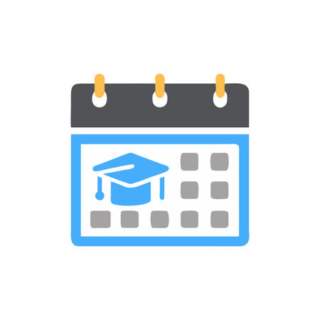 Scholarly Calendar Designのイラスト素材