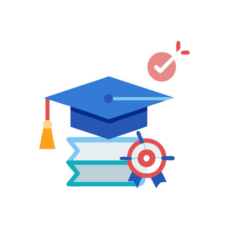Educational Target Icon Designのイラスト素材