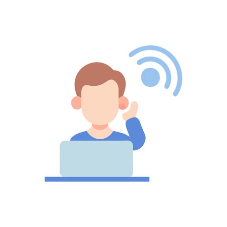 Listening Skills Icon Designのイラスト素材