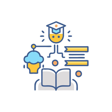 Autonomous Learning Iconのイラスト素材