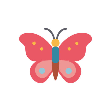 Butterfly Icon for Educationのイラスト素材