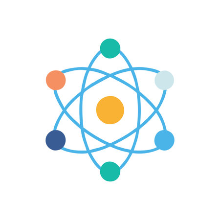 Chemistry Atom Iconのイラスト素材