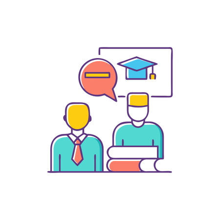 Career Counseling Iconのイラスト素材