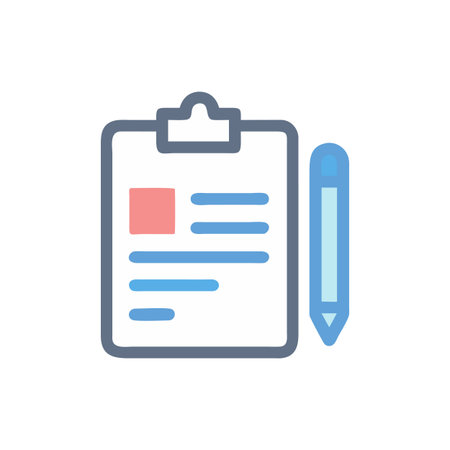Educational Class Notes Iconのイラスト素材