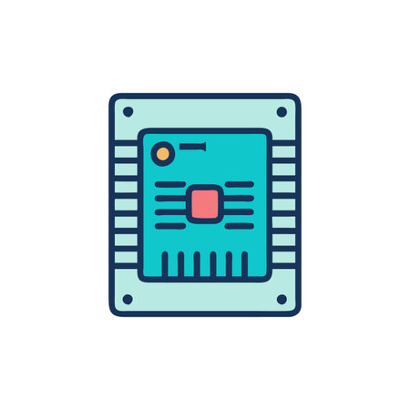 Essential CPU Tool Design Iconのイラスト素材