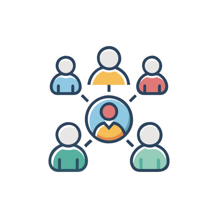 Interactive Community Engagement Design Iconのイラスト素材