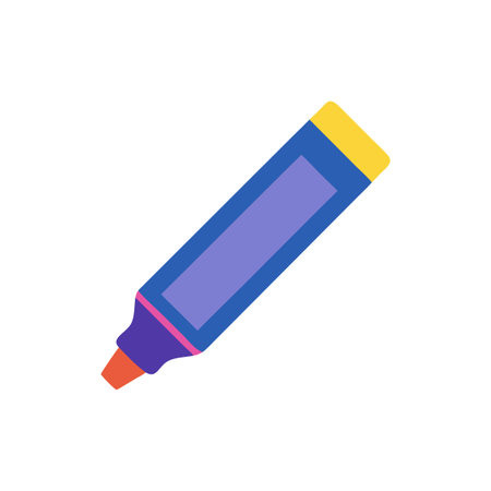 Vibrant Color Marker Design Iconのイラスト素材