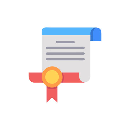 Educational Diploma Iconのイラスト素材