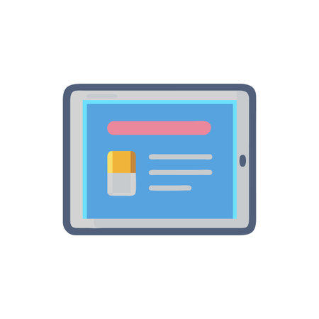 Digital Tablet Icon for Technologyのイラスト素材