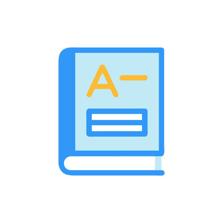Educational Dictionary Iconのイラスト素材