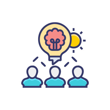 Icon for Collaborative Thinkingのイラスト素材